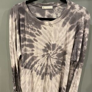 FSL APPAREL tie dye loose fit long sleeve top L